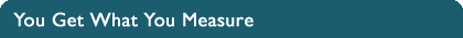 You Get What You Measure