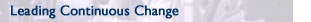 Leading Continous Change